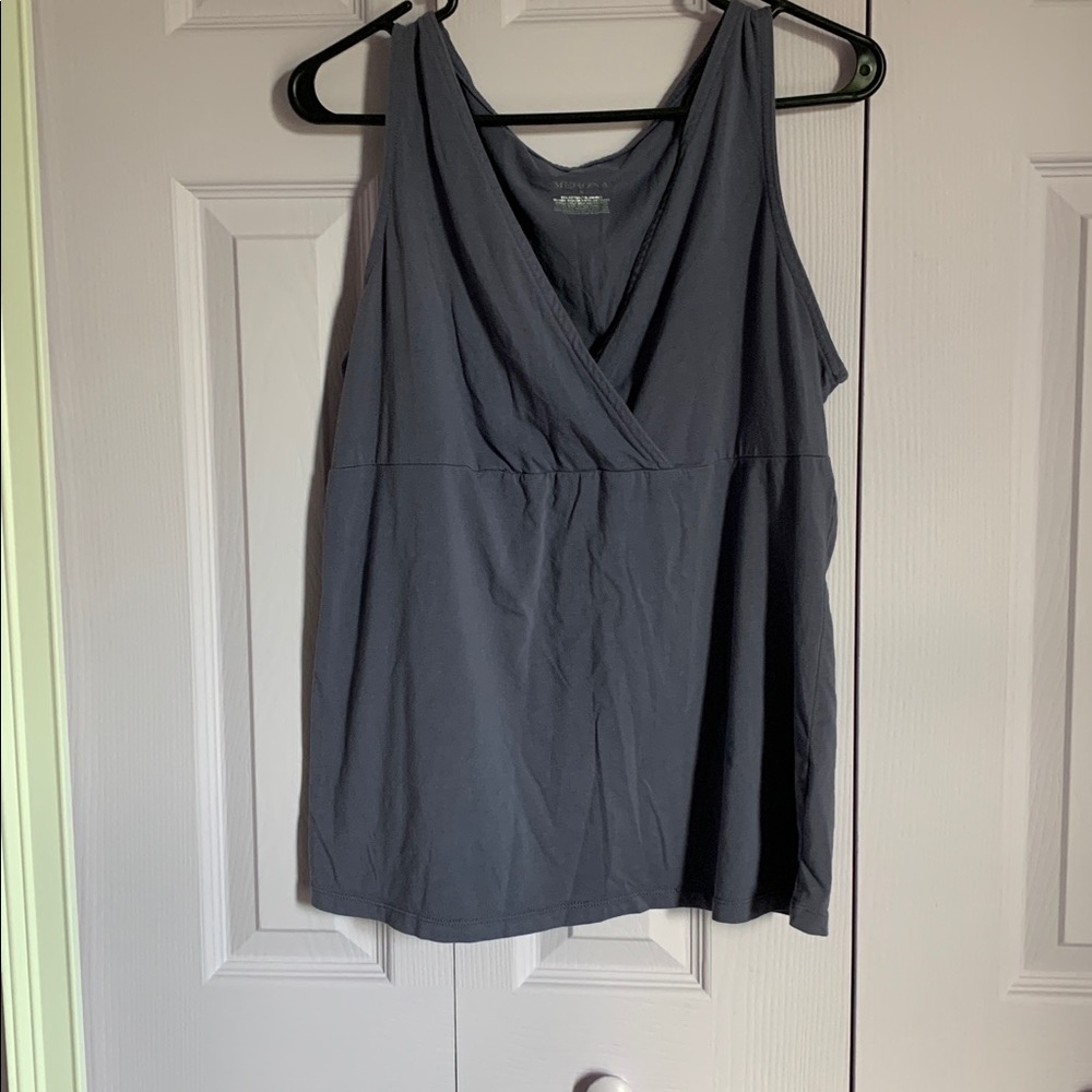 Merona Purple Gray V-Neck Tank Top